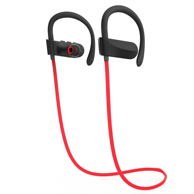JAD Q12 Wireless Bluetooth 4.0 70mAh Sports Stereo Earbud Headset Earphone - Red