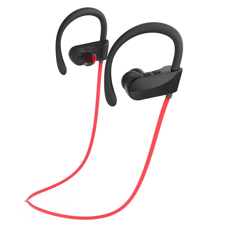 JAD Q12 Wireless Bluetooth 4.0 70mAh Sports Stereo Earbud Headset Earphone - Red