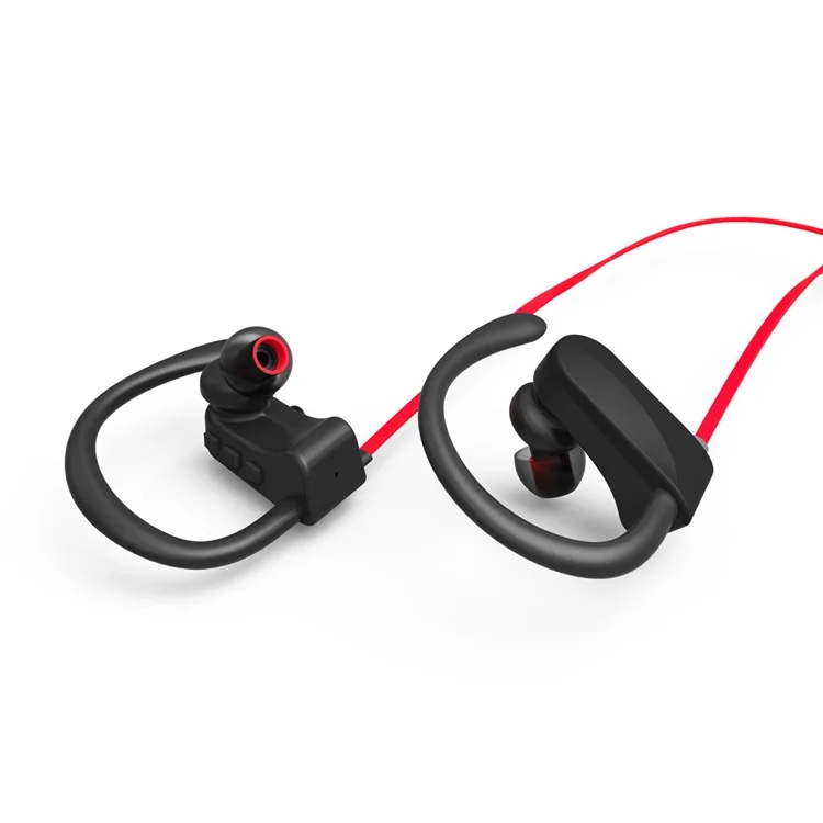 JAD Q12 Wireless Bluetooth 4.0 70mAh Sports Stereo Earbud Headset Earphone - Red