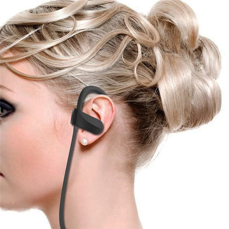JAD Q12 Wireless Bluetooth 4.0 70mAh Sports Stereo Earbud Headset Earphone - Red