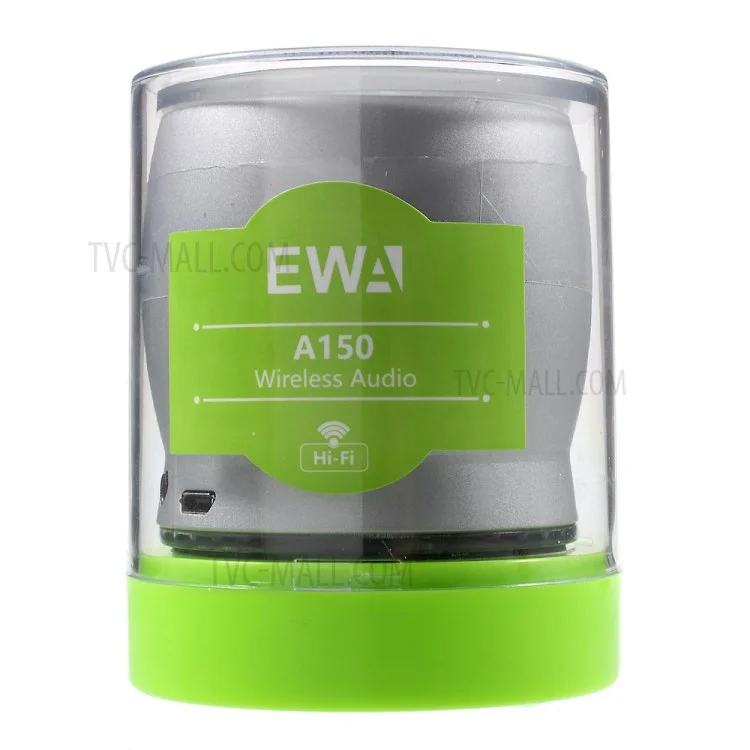 EWA A150 Wireless Bluetooth HiFi Speaker Subwoofer with Mic TF Card Slot AUX-in - Silver