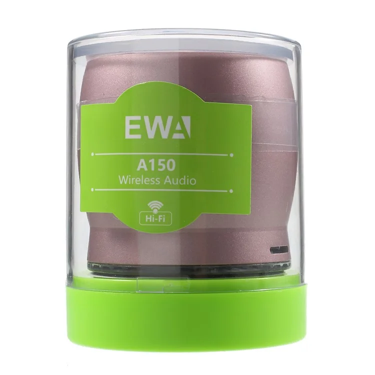 EWA A150 HiFi Bluetooth Speaker Subwoofer with Mic TF Card Slot AUX-in - Rose Gold