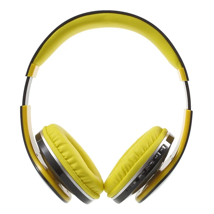 JKR-213B Stretchable Wireless Stereo Over-ear Bluetooth Headphone with Mic - Yellow