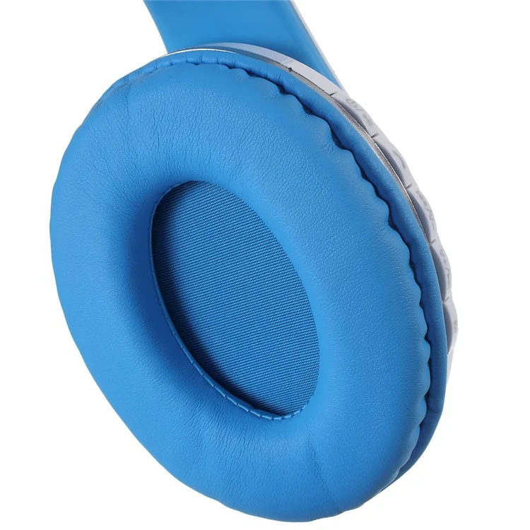 JKR-213B Wireless Bluetooth Over-ear Stereo Headset with Mic Support FM/TF Card - Blue