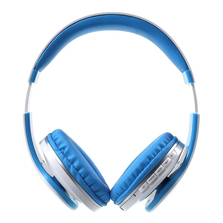 JKR-213B Wireless Bluetooth Over-ear Stereo Headset with Mic Support FM/TF Card - Blue