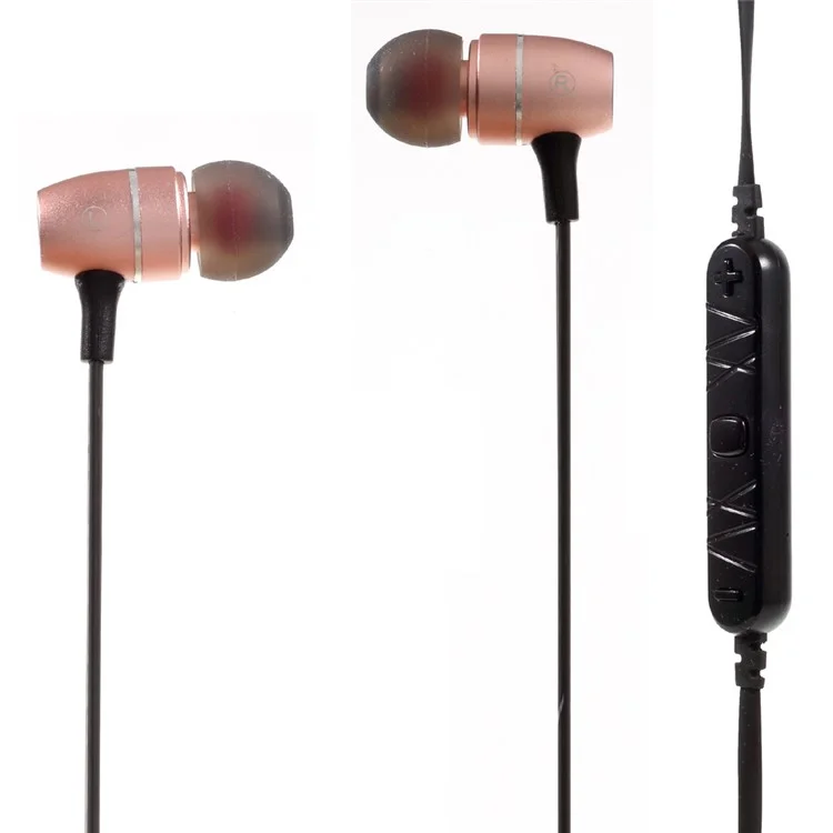 VORSON Bluetooth 4.1 In-ear Sport Magnetic Earphone for iPhone Samsung - Rose Gold