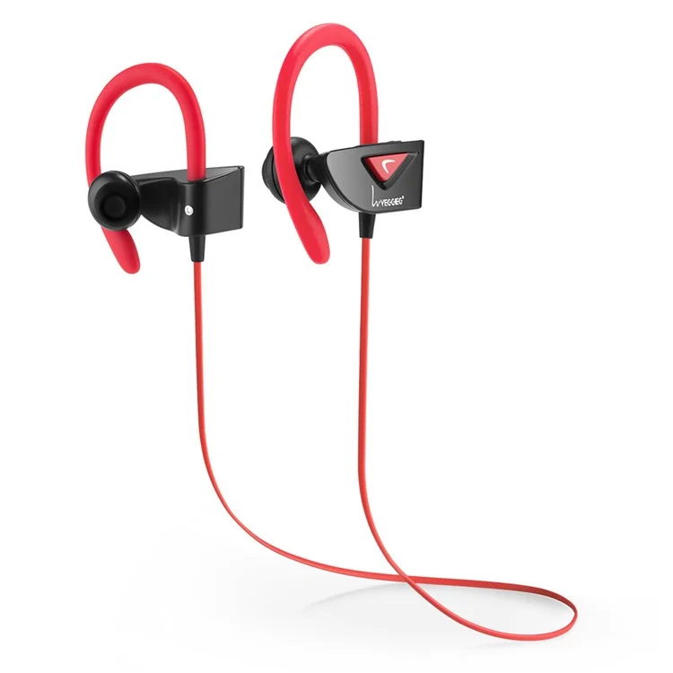 VEGGIEG V8 Wireless Bluetooth Sports Headphone Headset - Red