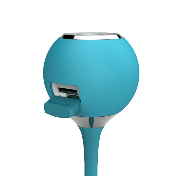 Outdoor Waterproof Sports Bicycle Speaker Wireless Bluetooth Support TF Card with Silicone Strap - Blue