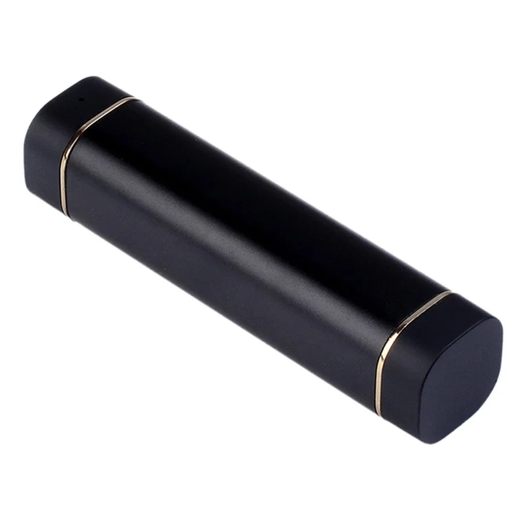 K1 Mini 2-In-1 Single Bluetooth Headset with Mic + USB Power Bank Battery Charger - Black