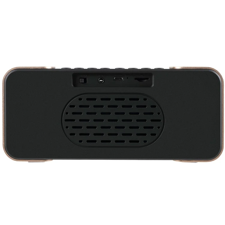 Metal Wireless Bluetooth 4.0 Speaker Large LED Display Clock, Support Aux-in/FM Radio/TF Card (PTH-305) - Silver Color