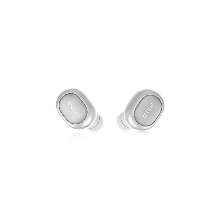 QCY Q29 Dual Mini V4.1 Bluetooth Headset Wireless Earbuds Stereo Voice Noise Canceling with Charging Case - White