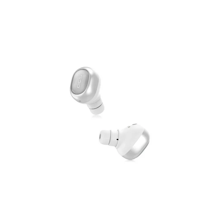 QCY Q29 Dual Mini V4.1 Bluetooth Headset Wireless Earbuds Stereo Voice Noise Canceling with Charging Case - White