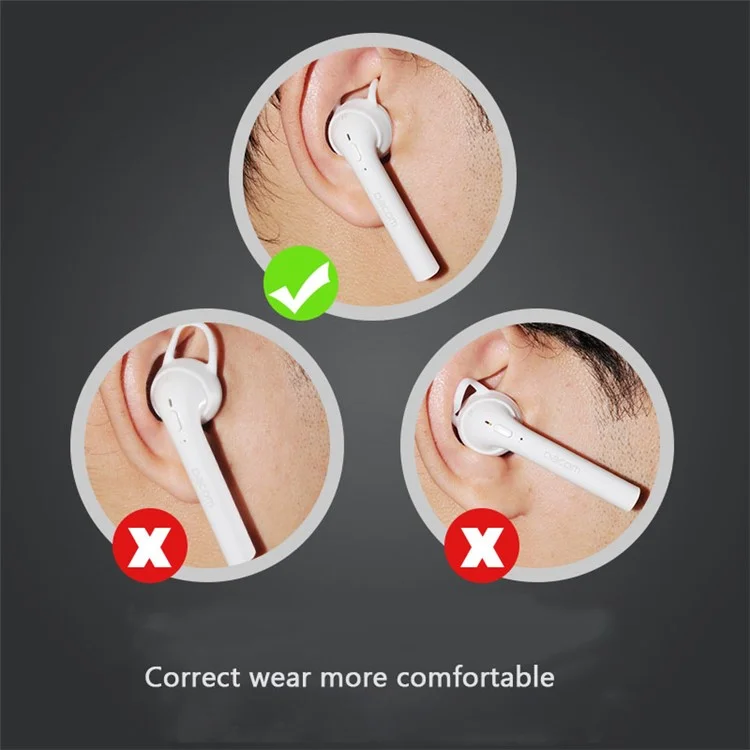 DACOM TWS True Wireless Bluetooth 4.2 Double Earphones + 400mAh Charge Box - White