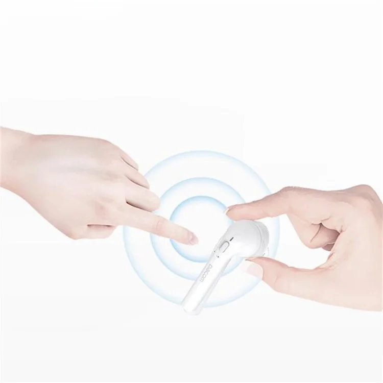 DACOM Car Charger Kit Bluetooth 4.2 Stereo Headset Hands-free Earphone for iPhone Samsung LG Etc - White