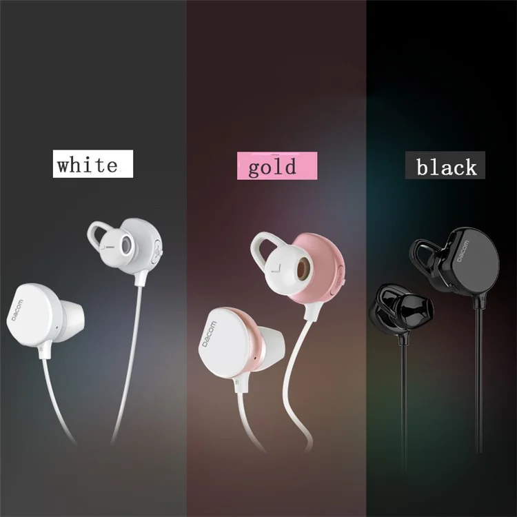 DACOM Sports Bluetooth 4.1 Wireless Stereo Earphone with Mic for iPhone 7 Etc. - Black