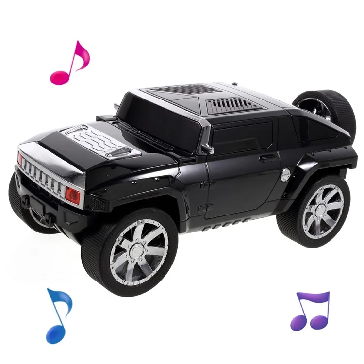 JKR Car Bluetooth Speaker Mini Speaker Support Microphone/TF Card/FM/ AUX-in DS-580BT - Black