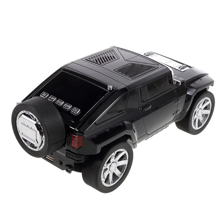 JKR Car Bluetooth Speaker Mini Speaker Support Microphone/TF Card/FM/ AUX-in DS-580BT - Black