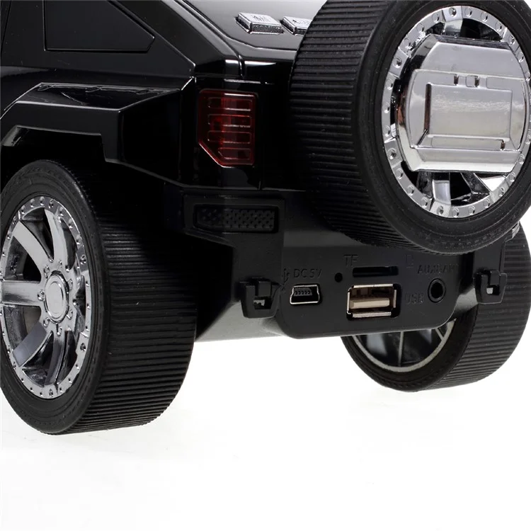 JKR Car Bluetooth Speaker Mini Speaker Support Microphone/TF Card/FM/ AUX-in DS-580BT - Black