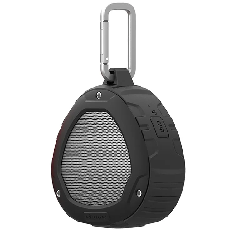 NILLKIN S1 PlayVox Rugged Shockproof and Waterproof Wireless Bluetooth Speaker Support Hands-free Mic / AUX-in - Black