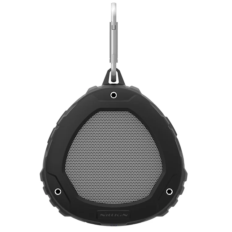 NILLKIN S1 PlayVox Rugged Shockproof and Waterproof Wireless Bluetooth Speaker Support Hands-free Mic / AUX-in - Black
