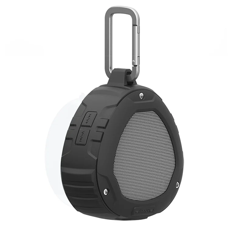 NILLKIN S1 PlayVox Rugged Shockproof and Waterproof Wireless Bluetooth Speaker Support Hands-free Mic / AUX-in - Black