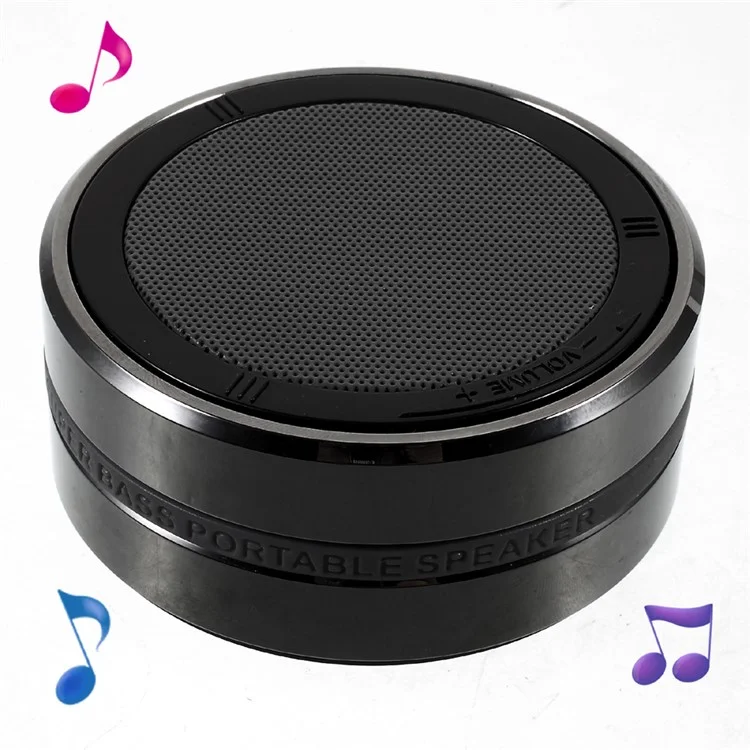 X1 Portable Mini Bluetooth Super Bass Speakers with Microphone Support TF Card/AUX-in - Black