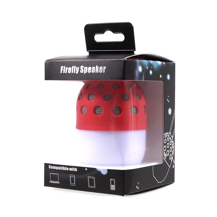 ZL-106 Firefly LED Color Changing Mini Portable Outdoor Bluetooth Speaker for Samsung S8 etc. - Grey