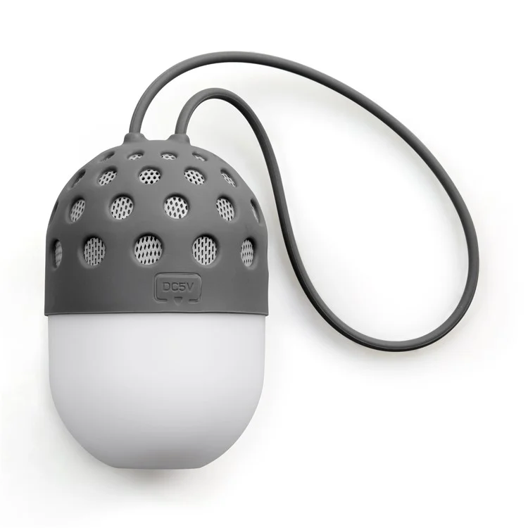 ZL-106 Firefly LED Color Changing Mini Portable Outdoor Bluetooth Speaker for Samsung S8 etc. - Grey