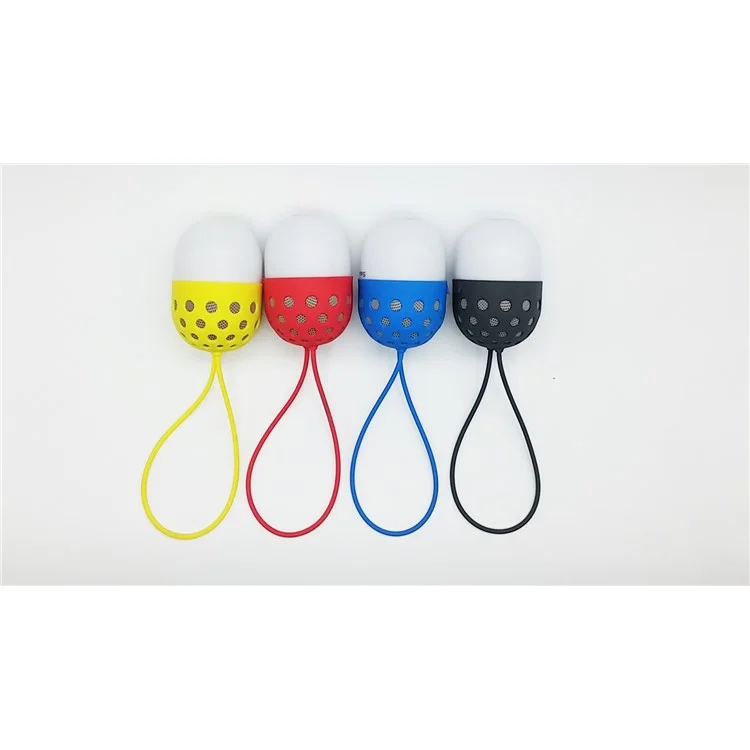 ZL-106 Firefly LED Color Changing Mini Portable Outdoor Bluetooth Speaker for Samsung S8 etc. - Grey