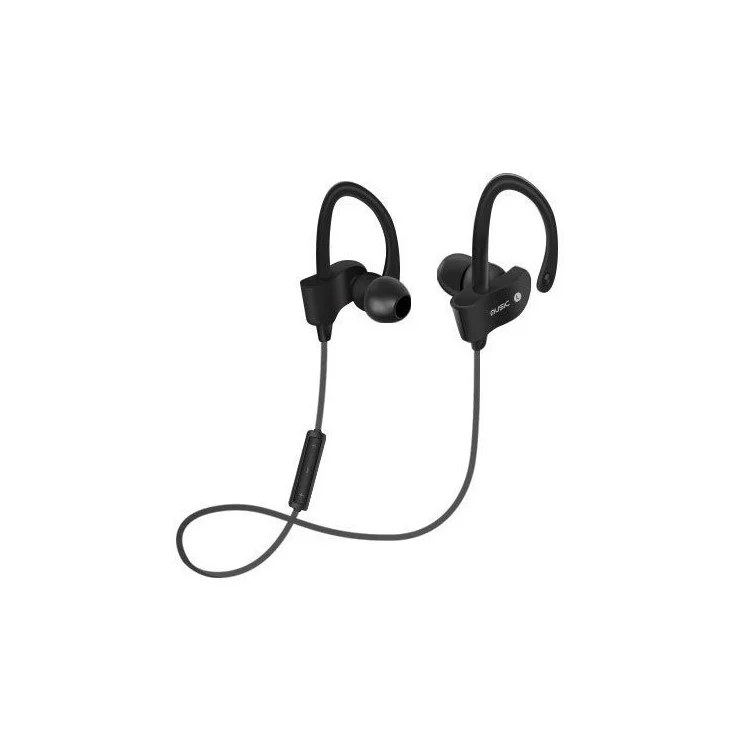 Sports Bluetooth Headset Earhook In-ear Stereo Headphone with Mic (BTH-H5) - Black