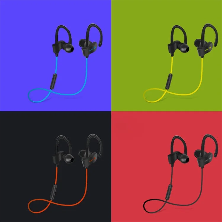 Sports Bluetooth Headset Earhook In-ear Stereo Headphone with Mic (BTH-H5) - Black