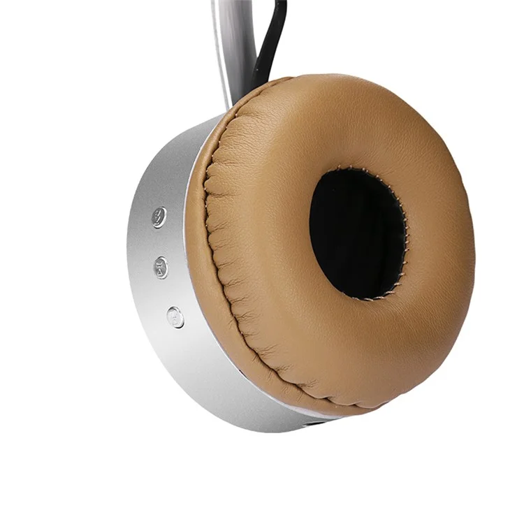 USAMS US-LH001 Over-Ear Wireless Bluetooth Headphone with Mic - Brown