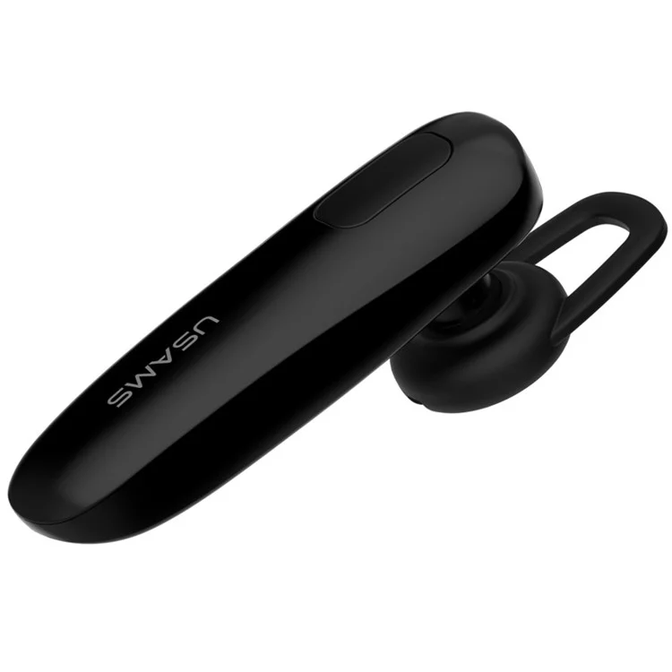 USAMS US-LK001 LK Series Single In-ear Bluetooth Earphone + Bluetooth Remote Shutter for iPhone Samsung - Black