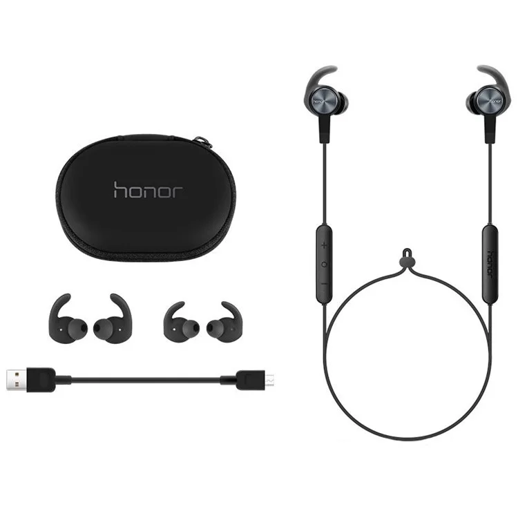HUAWEI Honor AM61 Sports Bluetooth Headset Earhook In-ear Stereo Headphone with Mic - Black