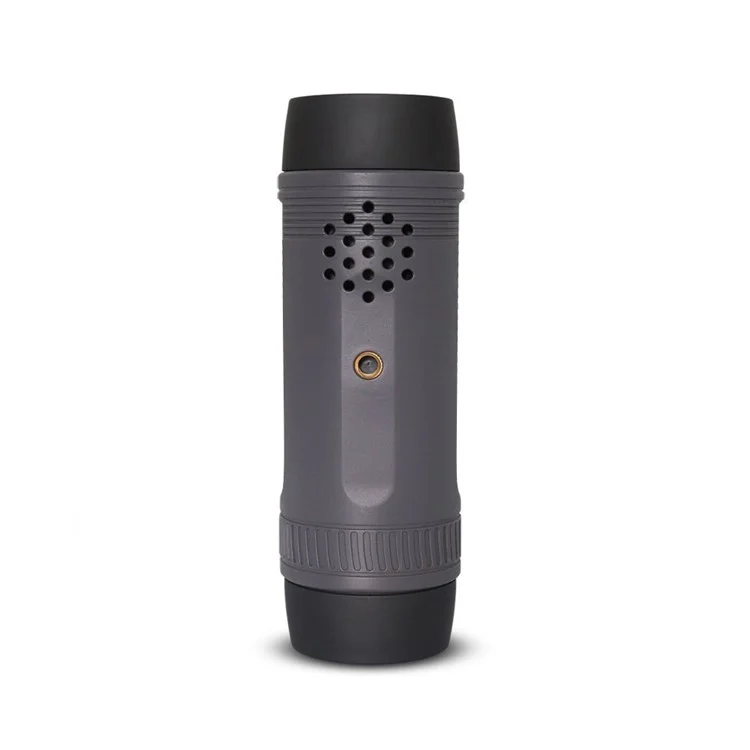 ZEALOT S1 Supporto per bici da esterno Altoparlante Bluetooth wireless impermeabile con torcia / Power Bank / funzioni TF / FM - Grigio