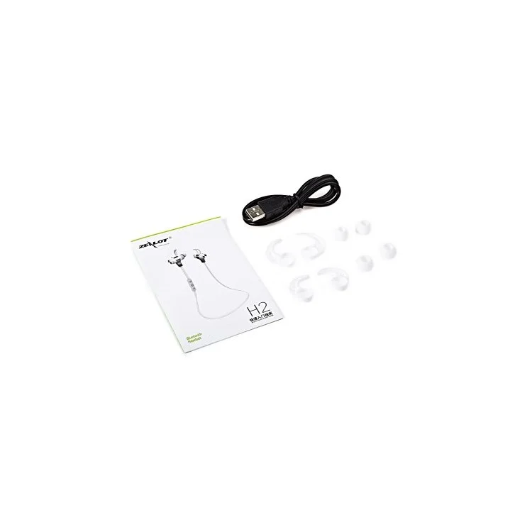 ZEALOT H2 In-ear Stereo Surround Wireless Bluetooth V4.0 Sports Earphones with Mic. - White