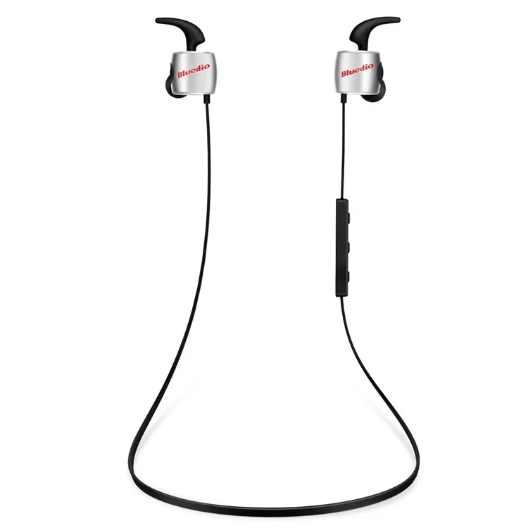 BLUEDIO TE Sports Remote Control Wireless Bluetooth 4.1 In-ear Headset with Mic - Black