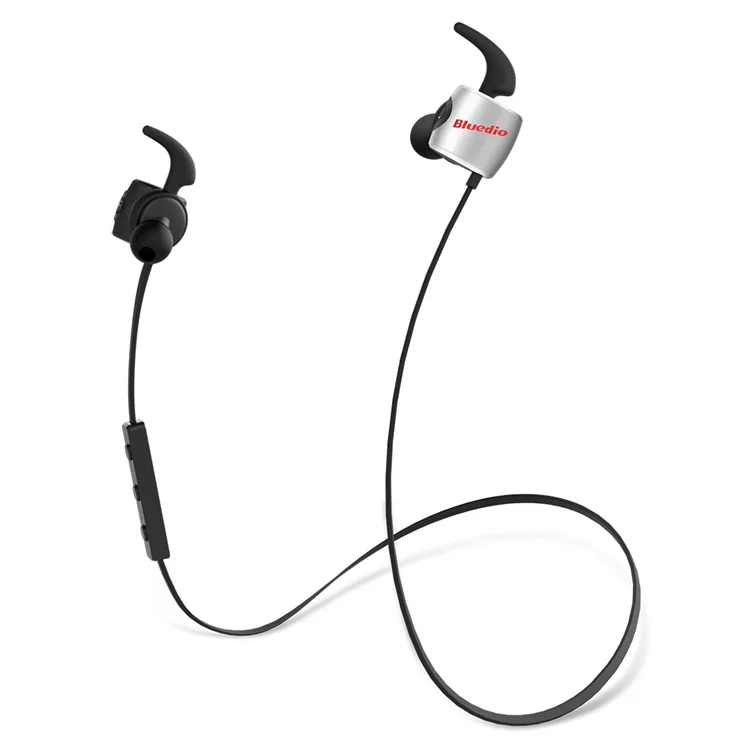 BLUEDIO TE Sports Remote Control Wireless Bluetooth 4.1 In-ear Headset with Mic - Black