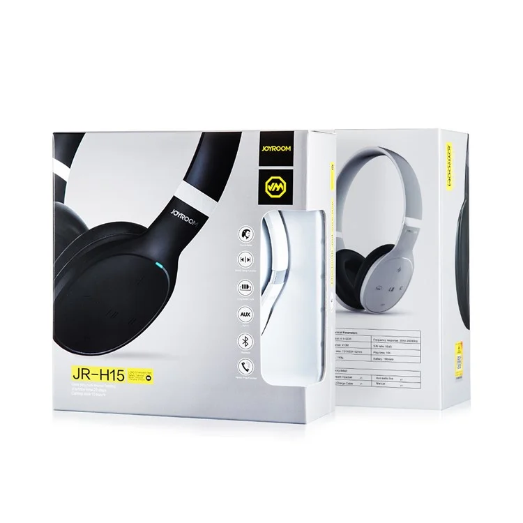 JOYROOM H15 Bluetooth 4.1 Ultra-light Over-ear Headsets with Mic (CE/RoHS/FCC) - Black