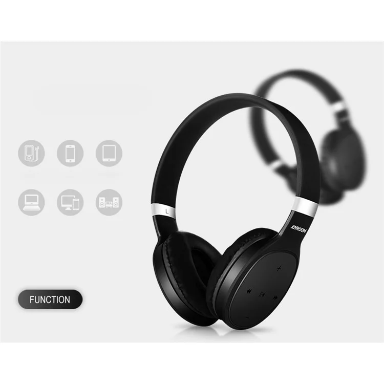 JOYROOM H15 Bluetooth 4.1 Ultra-light Over-ear Headsets with Mic (CE/RoHS/FCC) - Black