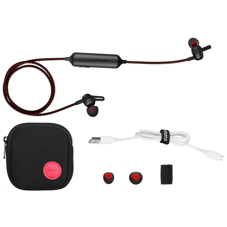 MOMAX WAVE Wireless Bluetooth 4.1 In-ear Earphone for iPhone Samsung Sony etc. - Black