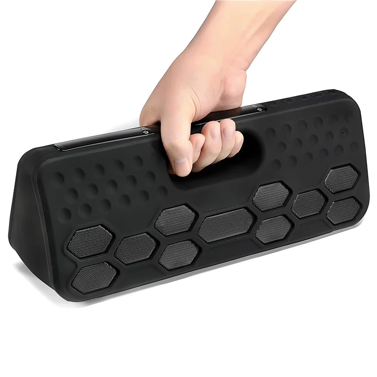 ZF-502 40W TWS Bluetooth Speaker IP55 Splash-proof Portable Outdoor Speaker 8800mAh Power Bank - Black