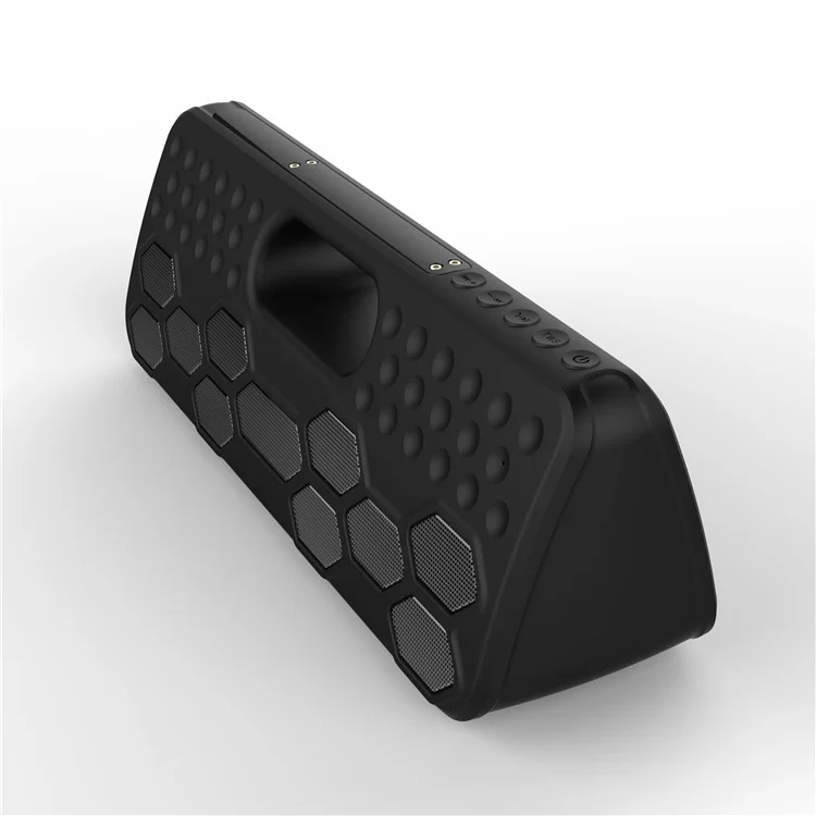 ZF-502 40W TWS Bluetooth Speaker IP55 Splash-proof Portable Outdoor Speaker 8800mAh Power Bank - Black