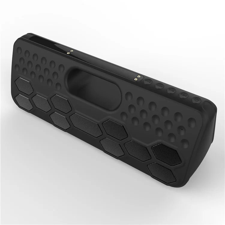 ZF-502 40W TWS Bluetooth Speaker IP55 Splash-proof Portable Outdoor Speaker 8800mAh Power Bank - Black