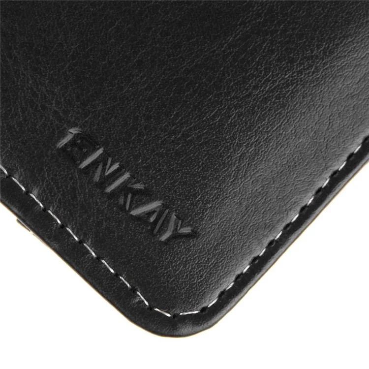 ENKAY Leather Case for Amazon Fire HD 7 / ASUS Google Nexus 7 etc with Stand - Black Width: 10-13cm; Length: 16.5-19.5cm
