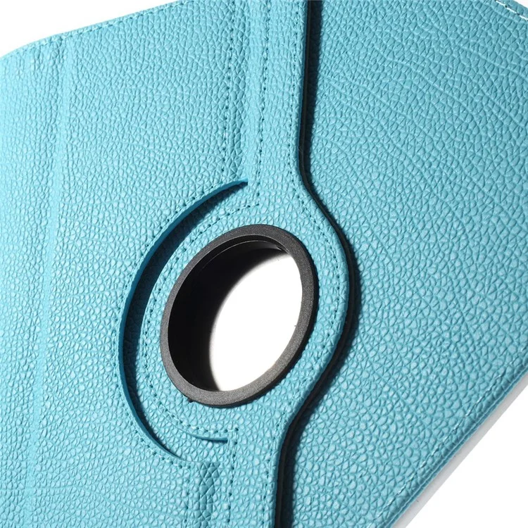 Couvercle en Cuir du Support Rotatif Pour Les Tablettes Samsung pc Taille Rétractable: 8 - 13,5 cm (w), 15 - 20,3 cm (l) - Bébé Bleu