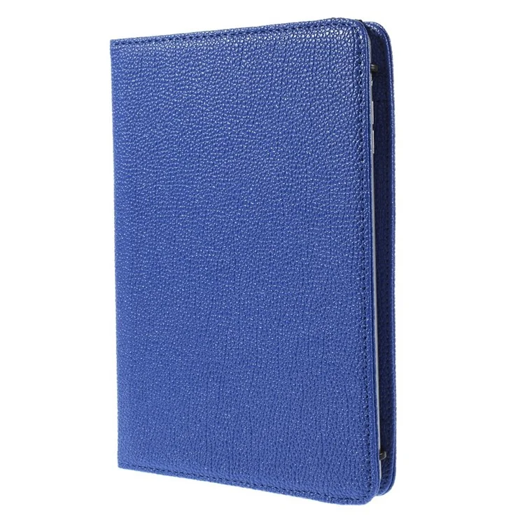 Rotary Stand Leather Cover for iPad Samsung Tablet PCs Retractable Size: 8 - 13.5cm(W), 15 - 20.3cm(L) - Dark Blue