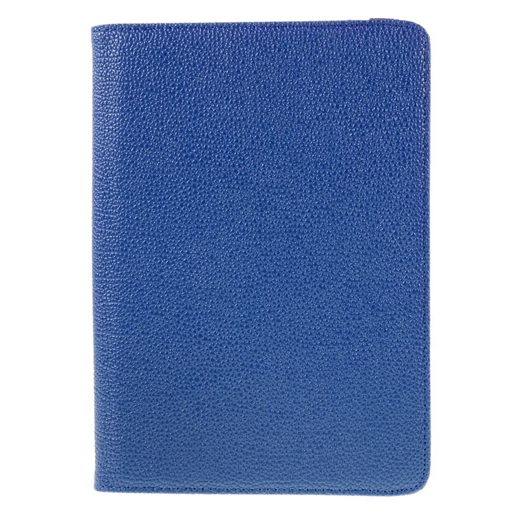 Rotary Stand Leather Cover for iPad Samsung Tablet PCs Retractable Size: 8 - 13.5cm(W), 15 - 20.3cm(L) - Dark Blue