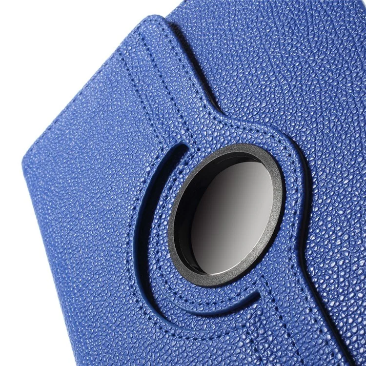 Rotary Stand Leather Cover for iPad Samsung Tablet PCs Retractable Size: 8 - 13.5cm(W), 15 - 20.3cm(L) - Dark Blue