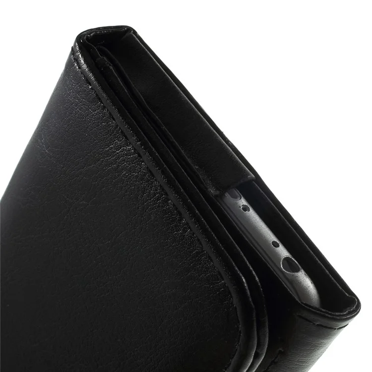 Crazy Horse Full Touch Screen Leather Wallet Case for iPhone 6s 6 4.7 inch / Samsung Galaxy A5, Size: 14 x 7cm - Black